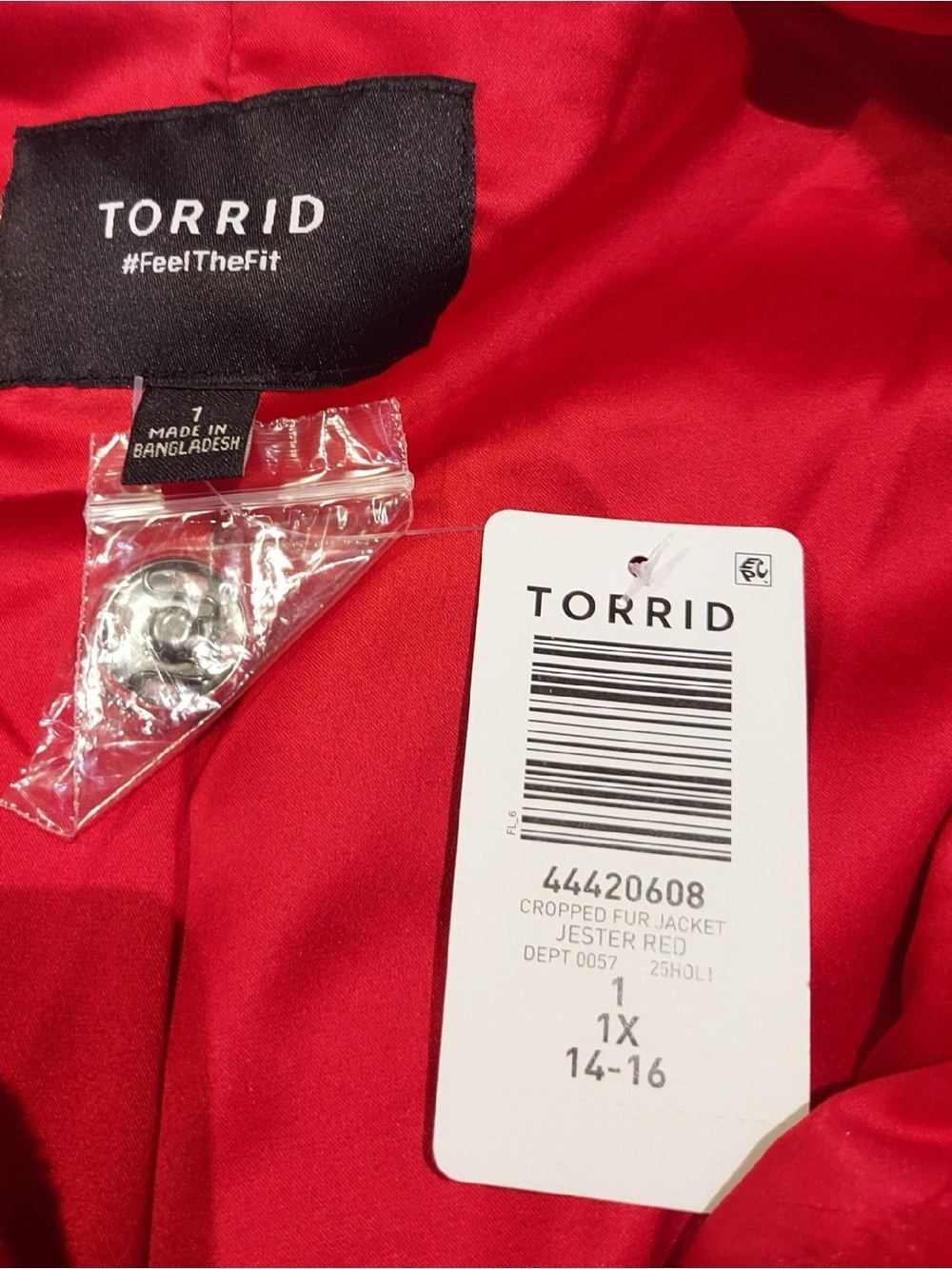 SUPER SOFT SZ 1 TORRID Red Faux Fur Jacket - Women's Cozy Coat - Picture 3 of 6